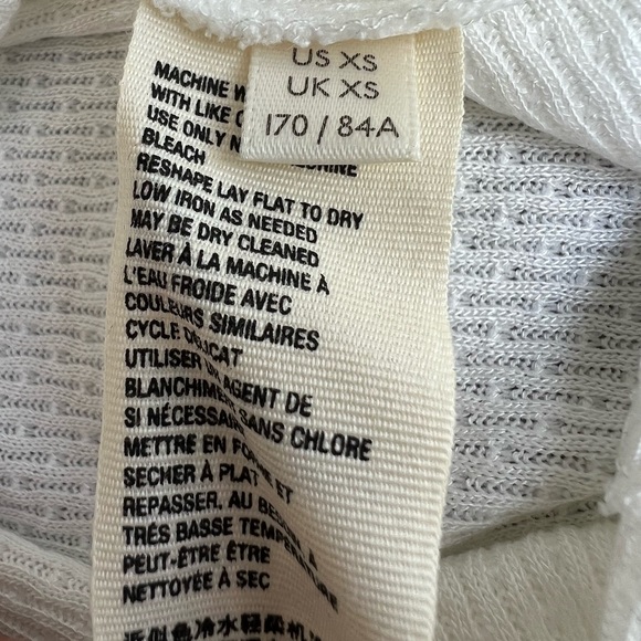 NWT Free People Devin Textured Top Blouse Ivory Size XS-S - Picture 12 of 13